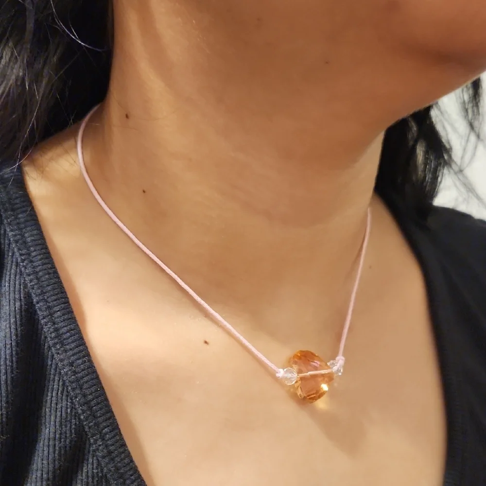 Crystal Heart Pendant Necklace - Picture 2 of 3